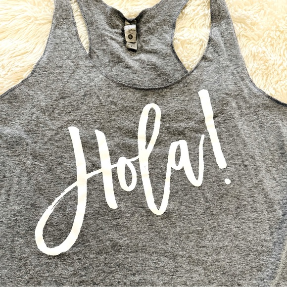 5 for $25 ⭐️ Hola! Racerback Tank - Picture 3 of 5
